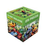 Cobble Hill Magic Square Tile Puzzle: Frogs 25 Pieces