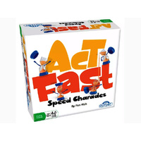 Outset Media Act Fast Speed Charades Game 4-10 Players Ages 10+ (OUT10970)