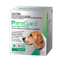 Paragard Medium Dogs Allwormer Treatment & Control Tablets 10kg 100 Pack