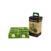 Poop Bags Biobased Dog Waste Bags Unscented 120 Pack 8 Rolls