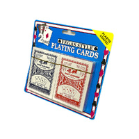 Vegas Style Playing Poker Cards Plastic Coated 2 Decks (PC346495)