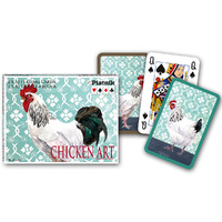 Piatnik Chicken Art Bridge Playing Cards Double Deck (PIA2104)