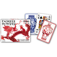 Piatnik Chinese Pottery Bridge Playing Cards Double Deck (PIA2233)