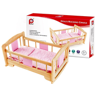 Dolls Rocking Cradle Wooden Toy (PIN028319)