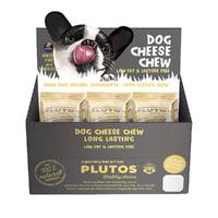 Plutos Healthy Dental Chew Treats Cheese & Chicken for Small Dogs 24 Pack