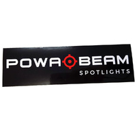 Powa Beam Spotlight Bumper Stickers for Car Window or Bumper