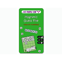 The Purple Cow Magnetic Guess Five Travel Strategy Game in Tin (PUR133729)