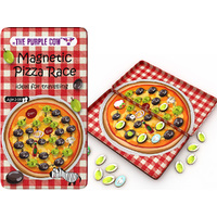 The Purple Cow Magnetic Pizza Race Travel Game in Tin for Ages 3+ (PUR133842)