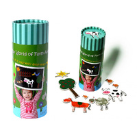 The Purple Cow World of Magnets Farm World Magnetic Kit for Ages 3+ (PUR890049)