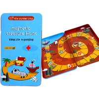 The Purple Cow Magnetic Treasure Hunt Family Travel Game in Tin (PUR890759)