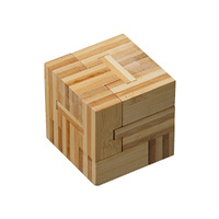Philos Bamboo Slide Puzzle Cube Brain Teaser Puzzle (PZ060678)