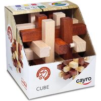 Cayro Cube Wooden Brain Teaser Puzzle for Ages 6+ (PZ606917)