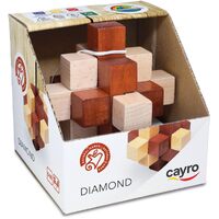 Cayro Diamond Wooden Brain Teaser Puzzle for Ages 6+ (PZ606931)