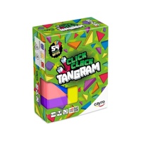 Cayro Click Clack Tangram Board Game 54 Challenges 1-Player Ages 5+