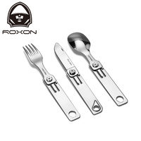 Roxon 3-in-1 Magnetic Durable Stainless Steel Camp Cutlery Set (R-C1S)