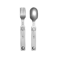 Roxon 2-in-1 Magnetic Durable Stainless Steel Camp Cutlery Set (R-C2)