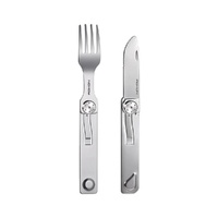 Roxon Folding Magnetic Cutlery Durable Stainless Steel Knife & Fork
