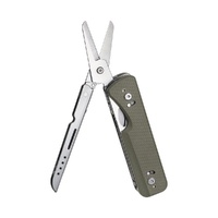 Roxon Flex Shears 14-in-1 Multi-Tool Detachable Belt Clip Green