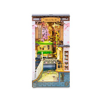 Robotime Rolife DIY Book Nook Sakura Densya 3D Wooden Miniature (ROB117745)
