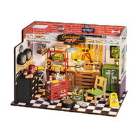 Robotime Rolife DIY Mini House Garage Workshop Miniature Kit (ROB120356)