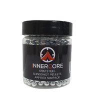 Innercore 6mm Steel Slingshot Pellets in Screw Top Bottle 500pk (S-6500)