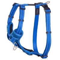Rogz Control Stop-Pull Dog Harness Padded Blue Large