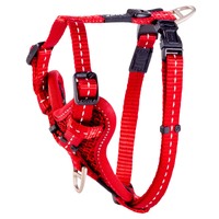 Rogz Control Stop-Pull Dog Harness Padded Red Small