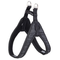 Rogz Fast-Fit Reflective Dog Safety Harness Black Medium