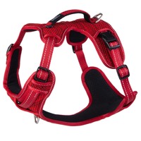 Rogz Explore Durable Nylon Dog Safety Harness Red Large