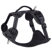 Rogz Explore Durable Nylon Dog Safety Harness Black Medium