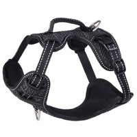 Rogz Explore Durable Nylon Dog Safety Harness Black Small
