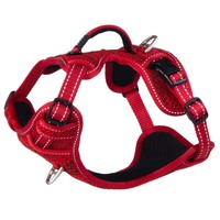 Rogz Explore Durable Nylon Dog Safety Harness Red Small