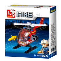 Fire Helicopter 80 Pieces (SLUB0622D)