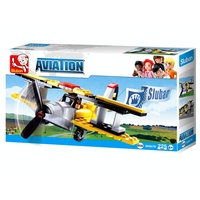 Sluban Aviation Biplane Construction Set Toys 225pcs SLUB0667B