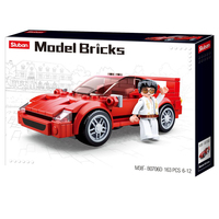 Red Sports Car 163 Pieces (SLUB0706D)