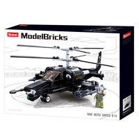 Army BlackShark Helicopter 330 Pieces (SLUB0752)