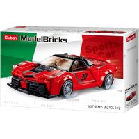 Sluban Model Bricks Racing Car Plastic Construction 262pcs (SLUB0955)