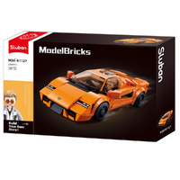 Sluban Model Bricks 2020 Sports Car Orange 264 Pieces (SLUB1127)