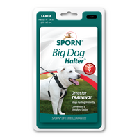 Sporn Big Dog Stop-Pull Dog Training Halter Black Large