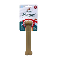 Sporn Marrow Chew Bone Dental Dog Toy Peanut Butter Flavour Large