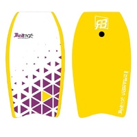 RedBack Litespeed XP Vortex Bodyboard with Wrist Leash & Plug Yellow - 4 Sizes