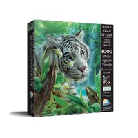 SunsOut White Tiger of Eden Jigsaw Puzzle 1000 Pieces (SUN21802)
