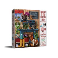 SunsOut Trouble in the Potting Shed Jigsaw Puzzle 1000 Pieces (SUN28939)
