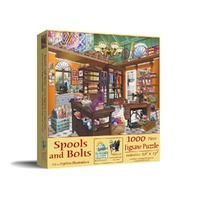 SunsOut Spools & Bolts by Bigelow Illustrations Jigsaw Puzzle 1000pcs (SUN31526)