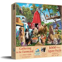 SunsOut Gathering in the Farmyard Jigsaw Puzzle 1000 Pieces (SUN42255)