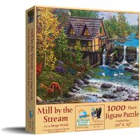 SunsOut Mill by the Stream Jigsaw Puzzle 1000 Pieces (SUN42939)