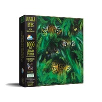 SunsOut Jungle Eyes by Carol Cavalaris Jigsaw Puzzle XL 1000 Pieces (SUN55606)