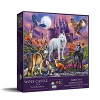 SunsOut Wolf Castle Jigsaw Puzzle Large 1000 Pieces