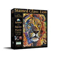 SunsOut Stained Glass Lion Jigsaw Puzzle 1000 Pieces (SUN70720)
