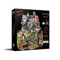 SunsOut Spooky House Shaped Jigsaw Puzzle 1000 Pieces (SUN95615)